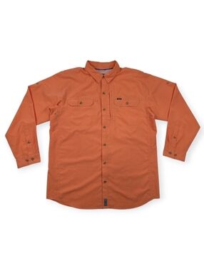 Patagonia Long-Sleeved Sol Patrol II Fishing Shirt Men's Size Large Mellow Melon